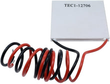 Load image into Gallery viewer, Aideepen 5pcs TEC1-12706 12V 6A Heatsink Thermoelectric Cooler Cooling Peltier Plate Module 40x40MM
