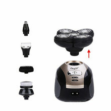 Load image into Gallery viewer, Rechargeable Electric Shaver Five Floating Heads Razors Hair Clipper Nose 5 in 1