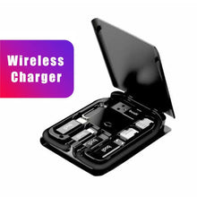 Load image into Gallery viewer, BUDI Multi-function Smart Adapter Card Storage Data Cable USB Box Universal Wireless Charger for iPhone Xiaomi Huawei