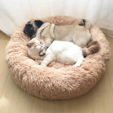 Load image into Gallery viewer, Pet Dog Bed Long Plush Super Soft Pet Bed Kennel Round Dog House Cat Bed For Dogs Bed Chihuahua Big Large Mat Bench Pet Supplies