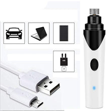 Load image into Gallery viewer, Rechargeable Pet Nail Grinder Dog Nail Clippers Painless USB Electric Cat Paws Nail Cutter Grooming Trimmer File US Dropshipping