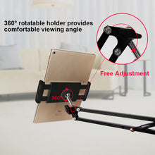Load image into Gallery viewer, 6 to 11inch Mobile phone Tablet Holder Stand For iPad Mini Air Samsung 360 Degree Long Arm Lazy Bed Desk Tablet Mount Support