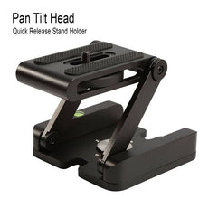 Load image into Gallery viewer, Z Flex Folding Tilt Foldable Desktop Holder Universal Tool for SLR Canon Nikon Sony Quick Release Plate Stand Holder Camera