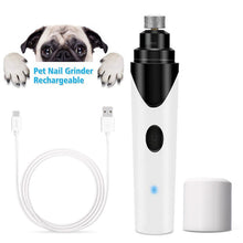 Load image into Gallery viewer, Rechargeable Pet Nail Grinder Dog Nail Clippers Painless USB Electric Cat Paws Nail Cutter Grooming Trimmer File US Dropshipping
