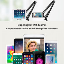Load image into Gallery viewer, 6 to 11inch Mobile phone Tablet Holder Stand For iPad Mini Air Samsung 360 Degree Long Arm Lazy Bed Desk Tablet Mount Support