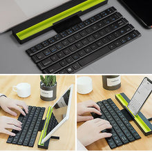 Load image into Gallery viewer, R4 64 Keys Reel Portable Mini Folding Bluetooth Keyboard Foldable Wireless Keypad For Tablet Iphone Laptop Smartphone #T30G