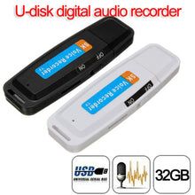 Load image into Gallery viewer, 2020 New arrival U-Disk Digital Audio Voice Recorder Pen charger USB Flash Drive up to 32GB Micro SD TF High Quality J25