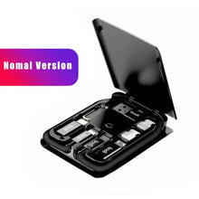 Load image into Gallery viewer, BUDI Multi-function Smart Adapter Card Storage Data Cable USB Box Universal Wireless Charger for iPhone Xiaomi Huawei
