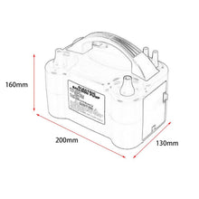 Load image into Gallery viewer, Electric Balloon Pump Dual Nozzle Inflator Air Blower 600W Portale Balloon Inflator AC Inflatable Air Blower Balloon Accessories