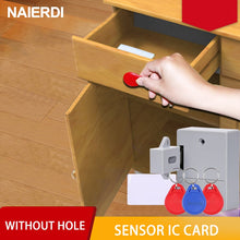 Load image into Gallery viewer, NAIERDI Invisible Sensor Lock EMID IC Card Drawer Digital Cabinet Intelligent Electronic Locks For Wardrobe Furniture Hardware