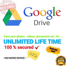 Load image into Gallery viewer, UNLIMITED GOOGLE Team DRIVE FOR YOUR EXISTING ACCOUNT get 1 gift 1 very fast new