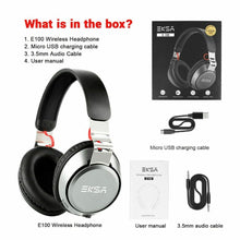 Load image into Gallery viewer, Bluetooth 5.0 Wireless Headphones Super Light Portable Over Ear EKSA E100
