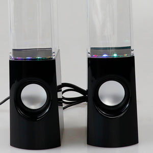 LED Dancing Water Fountain Show Music Light Computer Speakers For Laptop PC iPhone MP3 Phone Gadget Accessories