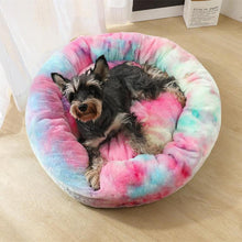 Load image into Gallery viewer, Pet Dog Bed Long Plush Super Soft Pet Bed Kennel Round Dog House Cat Bed For Dogs Bed Chihuahua Big Large Mat Bench Pet Supplies
