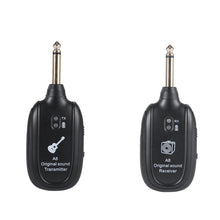 Load image into Gallery viewer, UHF Guitar Wireless System Transmitter Receiver Built-in Rechargeable
