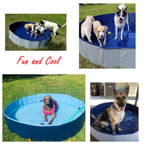 Foldable Dog Pool Pet Bath Summer Outdoor Portable Swimming Pools Indoor Wash Bathing Tub Collapsible Bathtub for Dogs Cats Kids