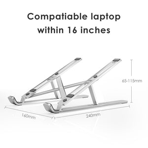 LINGCHEN Laptop Stand for MacBook Pro Notebook Stand Foldable Aluminium Alloy Tablet Stand Bracket Laptop Holder for Notebook