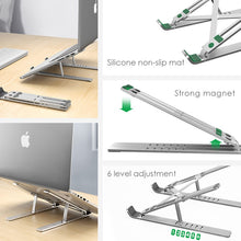 Load image into Gallery viewer, LINGCHEN Laptop Stand for MacBook Pro Notebook Stand Foldable Aluminium Alloy Tablet Stand Bracket Laptop Holder for Notebook
