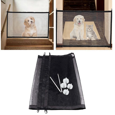 2019 Magic Pet Dog Gate Pet Fence Barrier Folding Safe Guard Indoor Outdoor Puppy Dog Separation Protect Enclosure Pet Supplies