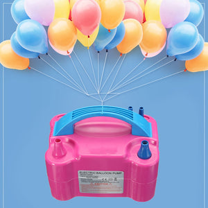 Electric Balloon Pump Dual Nozzle Inflator Air Blower 600W Portale Balloon Inflator AC Inflatable Air Blower Balloon Accessories