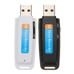 2020 New arrival U-Disk Digital Audio Voice Recorder Pen charger USB Flash Drive up to 32GB Micro SD TF High Quality J25