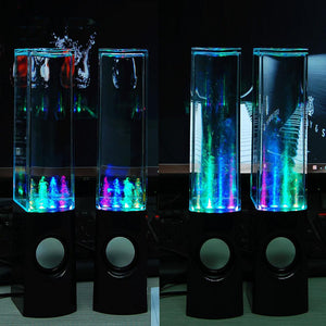 LED Dancing Water Fountain Show Music Light Computer Speakers For Laptop PC iPhone MP3 Phone Gadget Accessories