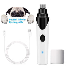 Load image into Gallery viewer, Rechargeable Pet Nail Grinder Dog Nail Clippers Painless USB Electric Cat Paws Nail Cutter Grooming Trimmer File US Dropshipping
