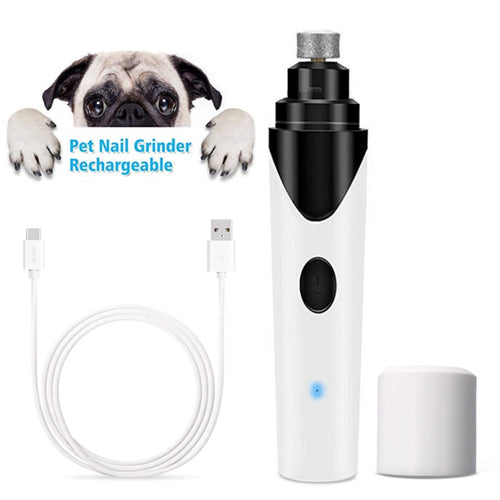 Rechargeable Pet Nail Grinder Dog Nail Clippers Painless USB Electric Cat Paws Nail Cutter Grooming Trimmer File US Dropshipping