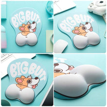 Load image into Gallery viewer, Cute Corgi Dog 3D Mouse Pad Ergonomic Soft Silicon Gel Anime Mousepad With Wrist Support Mouse Mat For Girls Gift
