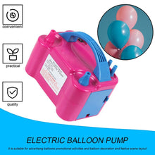 Load image into Gallery viewer, Electric Balloon Pump Dual Nozzle Inflator Air Blower 600W Portale Balloon Inflator AC Inflatable Air Blower Balloon Accessories
