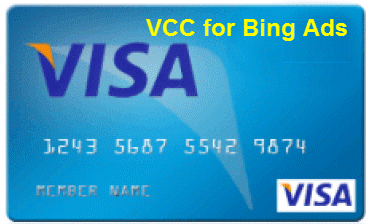 Postpaid Virtual Credit Card (VCC) for Bing Ads