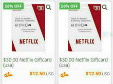 Load image into Gallery viewer,   更新指南   得到 Netflix 礼品卡高达 40-60% 的折扣打折- 显示原刊登标题
